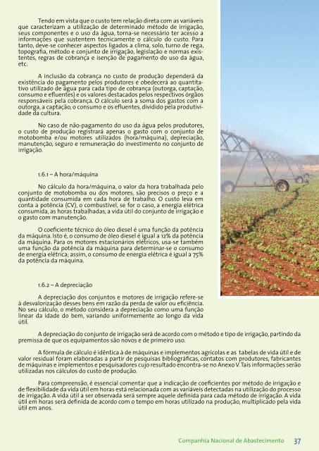 Custos de Produção Agrícola: A Metodologia da Conab