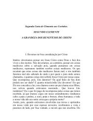 livro apócrifo: segunda carta de clemente aos coríntios