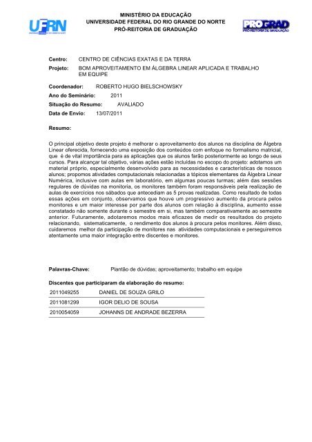 UFRN 2011 1° Dia questão 39 - Estuda.com ENEM