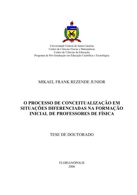 o processo de conceitualização em situações diferenciadas na ...