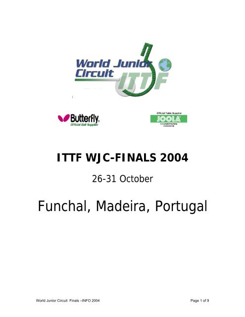 Bulletin #1 (PDF) - ITTF