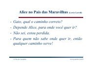 Alice no País das Maravilhas (Lewis Carroll) - Gato, qual o caminho ...