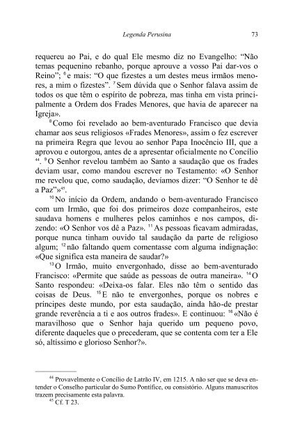 Legenda Perusina - Editorial Franciscana