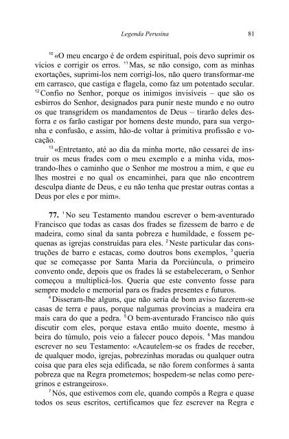 Legenda Perusina - Editorial Franciscana