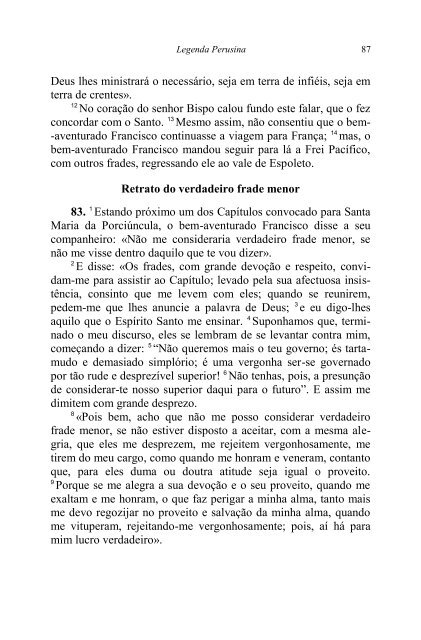 Legenda Perusina - Editorial Franciscana