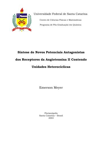 Síntese de Novos Potenciais Antagonistas dos Receptores da ...