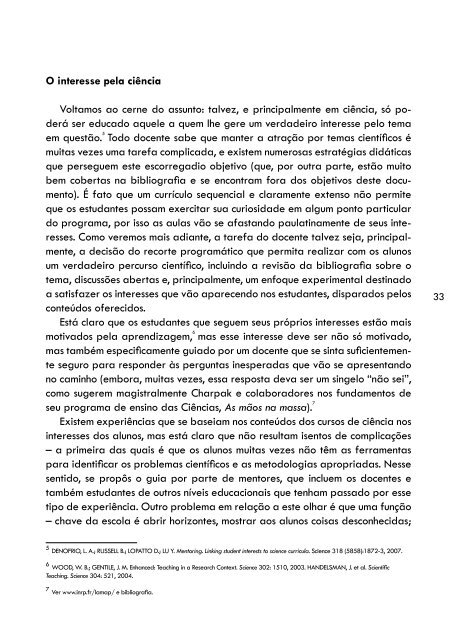 Aprender e ensinar Ciências: do laboratório à sala de aula e vice ...