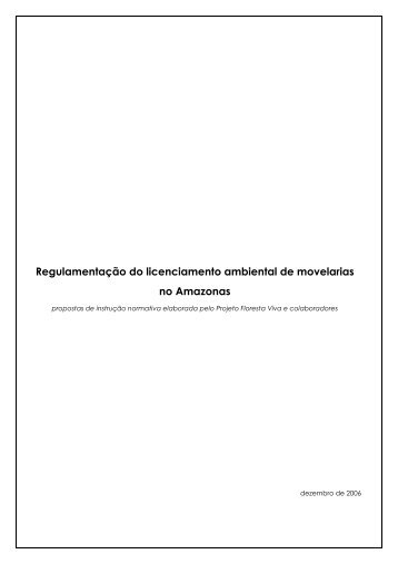 Regulamentação do licenciamento ambiental de movelarias ... - Gret