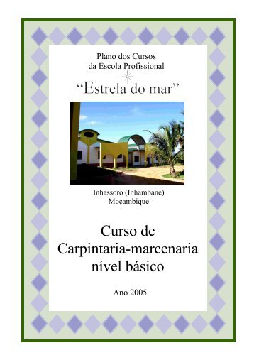 Plano dos Cursos da Escola Profissional - Estrela do Mar