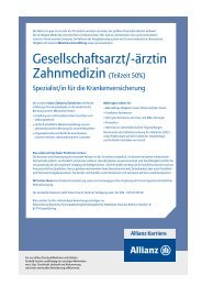 Gesellschaftsarzt/-ärztin - ZBV München Stadt und Land