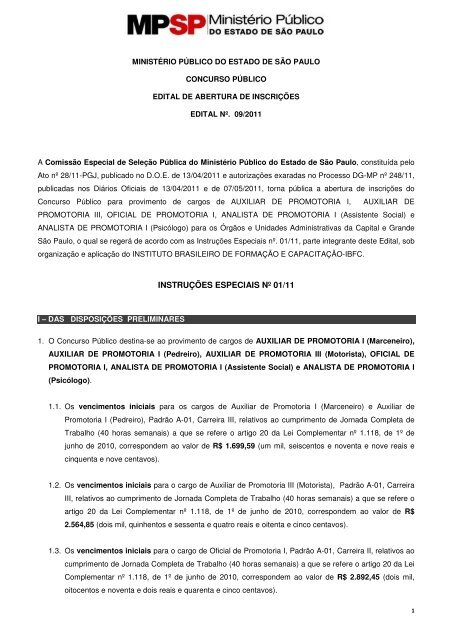 Concurso MPSP: Lei Orgânica do Ministério Público com Prof