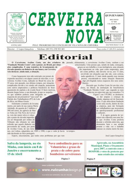 Câmara de Viana adjudicou por mais de um milhão de euros requalificação de  bairro municipal em Perre