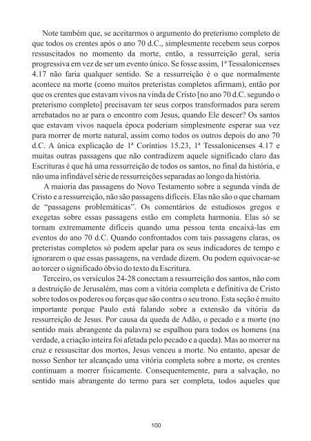 Refutando o Preterismo Completo - Revista Cristã Última Chamada.