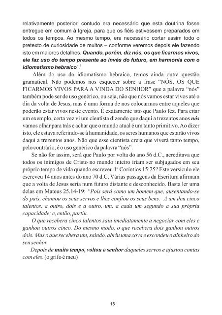 Refutando o Preterismo Completo - Revista Cristã Última Chamada.