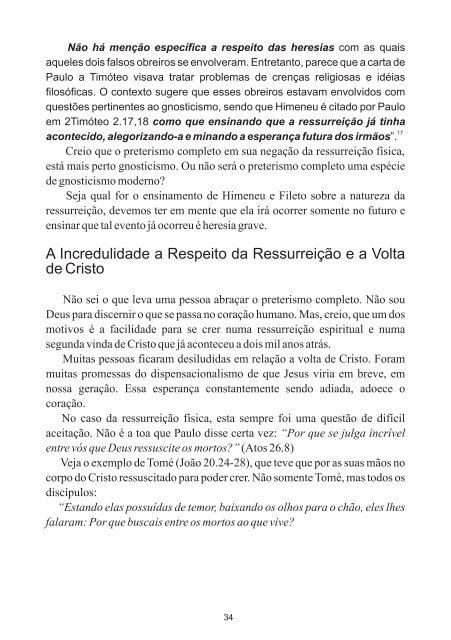 Refutando o Preterismo Completo - Revista Cristã Última Chamada.