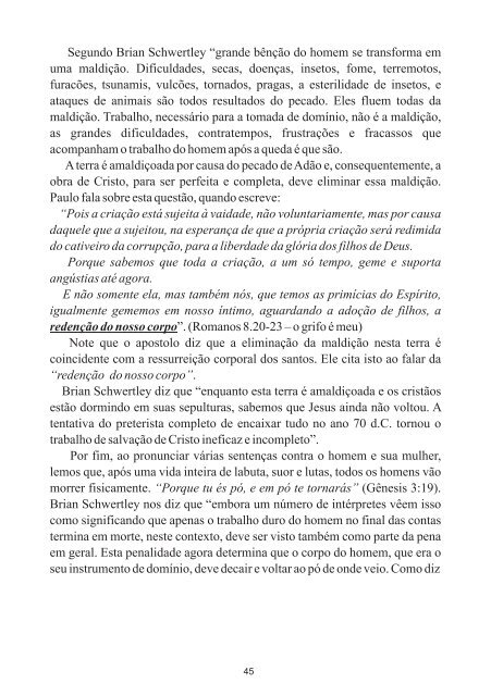 Refutando o Preterismo Completo - Revista Cristã Última Chamada.