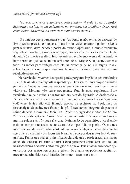 Refutando o Preterismo Completo - Revista Cristã Última Chamada.