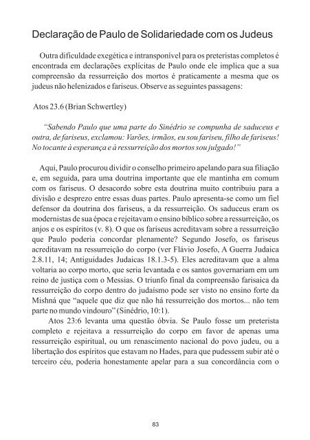 Refutando o Preterismo Completo - Revista Cristã Última Chamada.