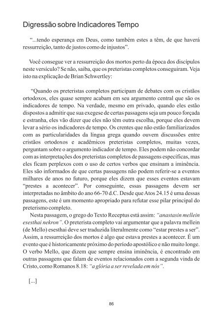 Refutando o Preterismo Completo - Revista Cristã Última Chamada.