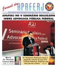 JORNAL DA APAFERJ - www.apaferj.org 1 AGOSTO/SETEMBRO ...