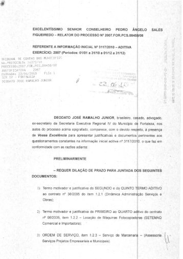 3) ORDEM DE SERVIÇO, item 1.2.3 — Serviço de Marcenaria ...