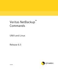 NetBackup Commands for UNIX  and Linux - Symantec