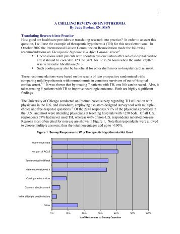 1 A CHILLING REVIEW OF HYPOTHERMIA By Judy Boehm, RN ...