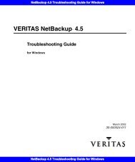 NetBackup 4.5 Troubleshooting Guide for Windows - Symantec