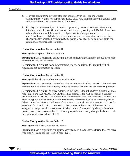 NetBackup 4.5 Troubleshooting Guide for Windows - Symantec