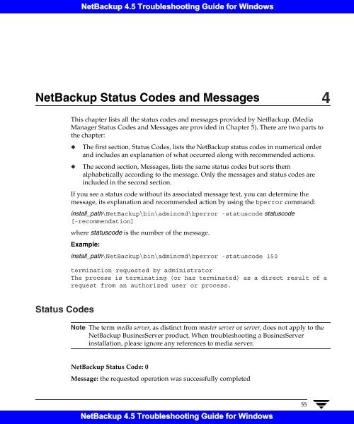 NetBackup 4.5 Troubleshooting Guide for Windows - Symantec