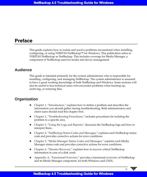 NetBackup 4.5 Troubleshooting Guide for Windows - Symantec