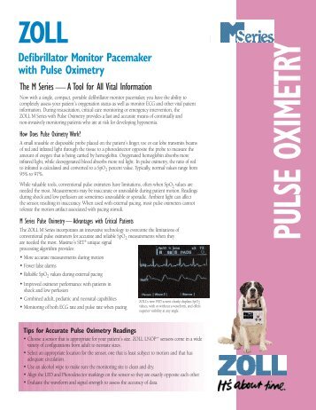 Defibrillator Monitor Pacemaker with Pulse Oximetry - ZOLL Medical ...