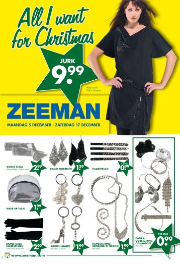 maandag 5 december - zaterdag 17 december 9.99 jurk - Zeeman