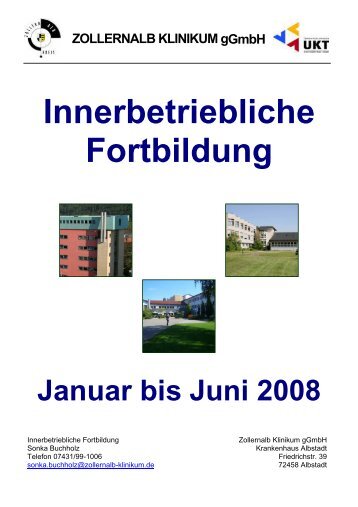 Innerbetriebliche Fortbildung - Zollernalb Klinikum gGmbH