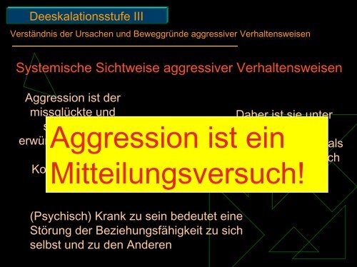 Aggression - Zollernalb Klinikum gGmbH