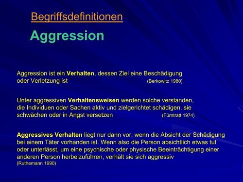 Aggression - Zollernalb Klinikum gGmbH