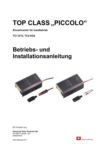 Sinusinverter für Inselbetrieb