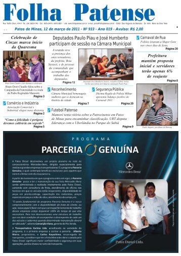 Folha Patense 12/03/2011(nº 933