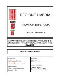 Progetto Definitivo - Regione Umbria