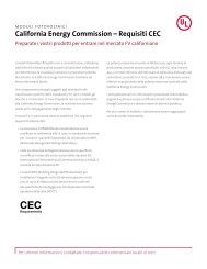 California Energy Commission – Requisiti CEC - UL.com