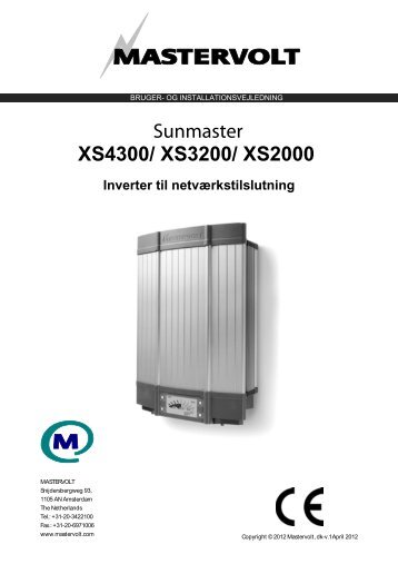 Brugervejledning Mastervolt inverter