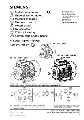Manuál elektromotorů 1LA7/1LA9 - MOTOR-GEAR as