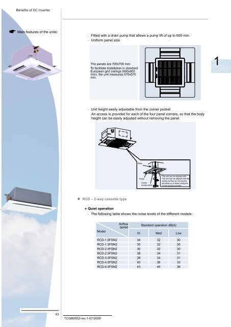 utopia dc-inverter es series hvrn1/h(v)rns(e) - AB Klimatizace, s.r.o.