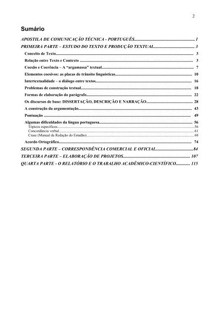 apostila de comunicação técnica - português - Wiki do IF-SC