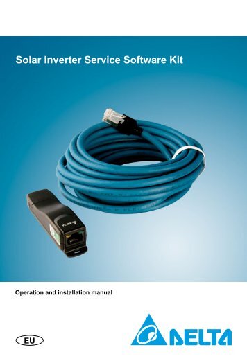 Solar Inverter Service Software Kit - Delta Electronics