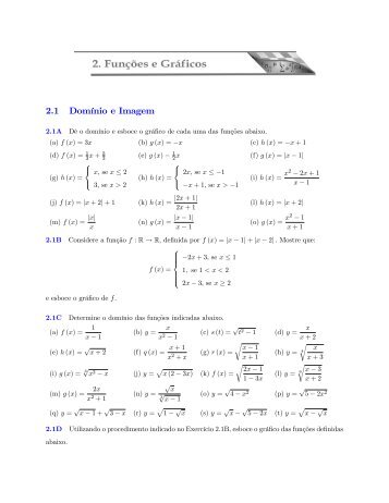 Lista de exercícios 2