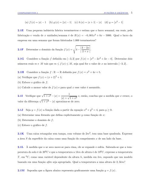 Lista de exercícios 2