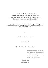 Calculando Grupos de Galois sobre os Racionais - Universidade ...