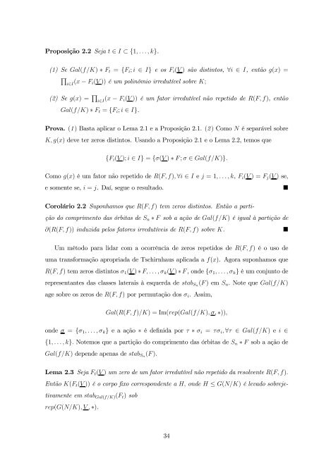 Calculando Grupos de Galois sobre os Racionais - Universidade ...