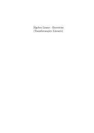 Álgebra Linear - Exercícios (Transformações Lineares)